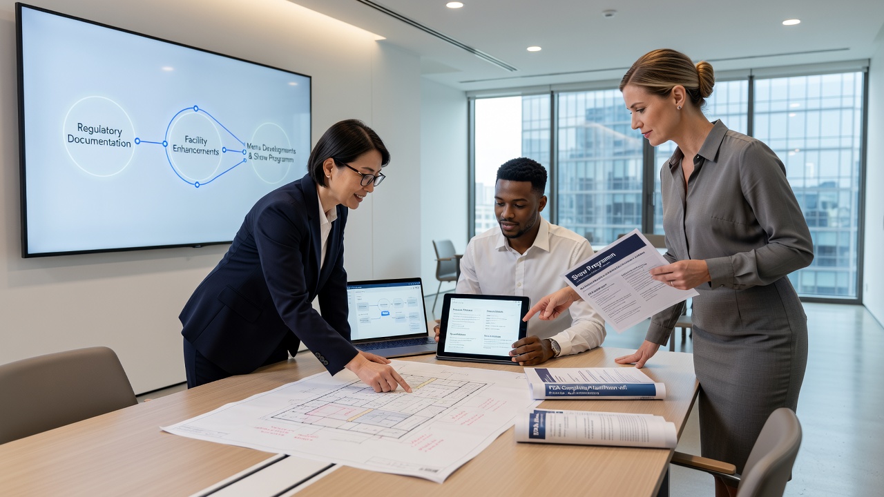 Casino dining area and performance stage connected through regulatory planning documents