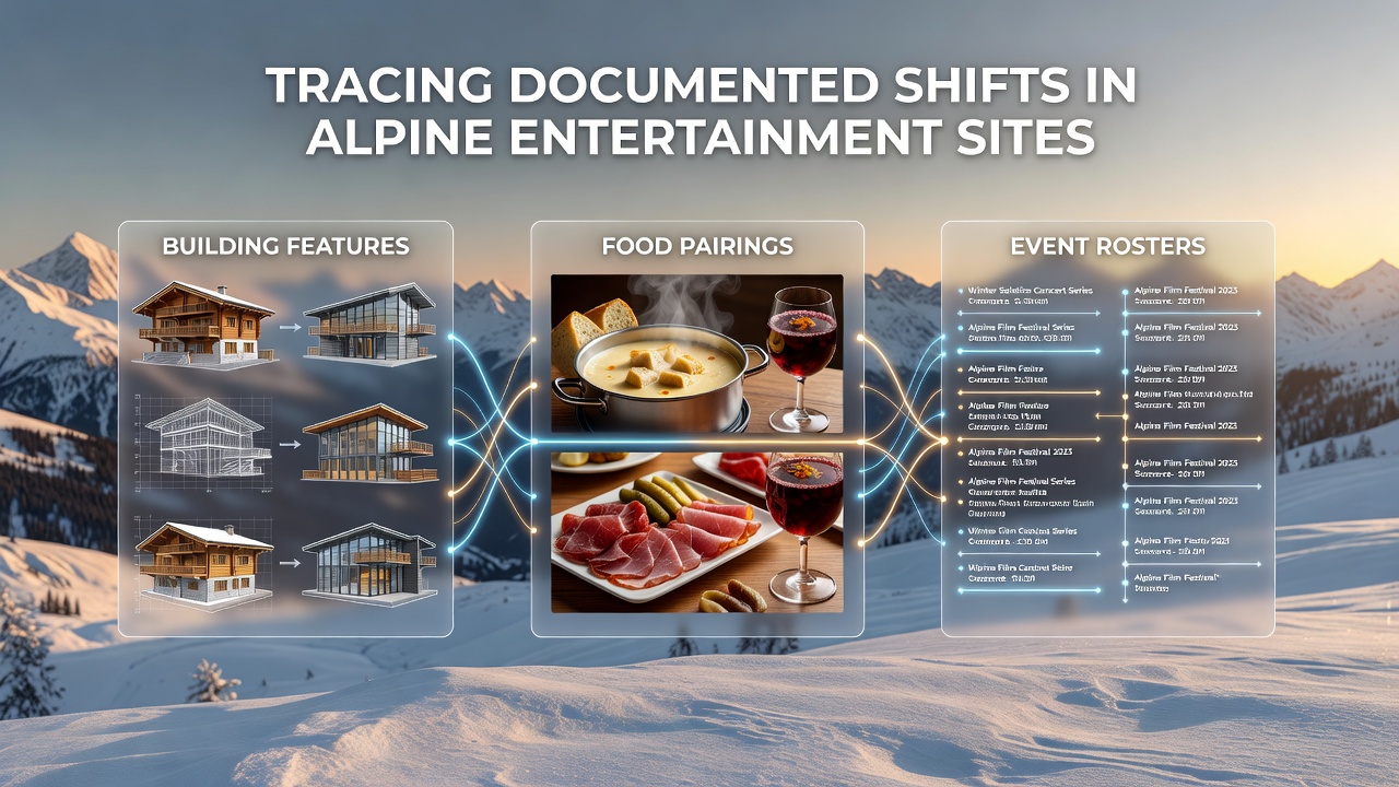 Alpine casino venue exterior showing renovated building features with mountain backdrop